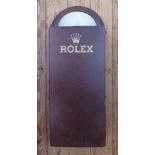 A ROLEX Shop Display made from oak and plastic, 67cm