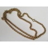 A 28" 9ct Gold Belcher Link Necklace, 24g