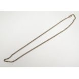 A 16.5" 9ct Yellow Gold Rope Twist Necklace, 6.1g
