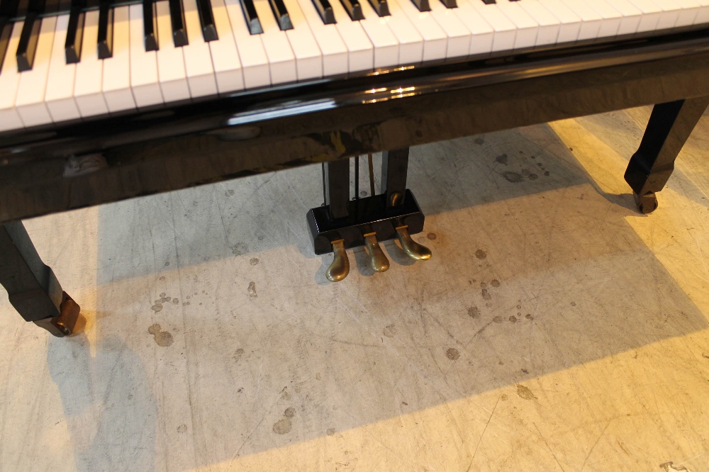 Weinbach (c1991) A 6ft 4in grand piano in a bright ebonised case on square tapered legs. - Image 3 of 8