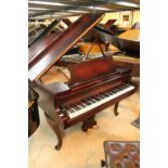 Steinway (c1940) A 5ft 10in Model O grand piano in a mahogany case on cabriole legs;