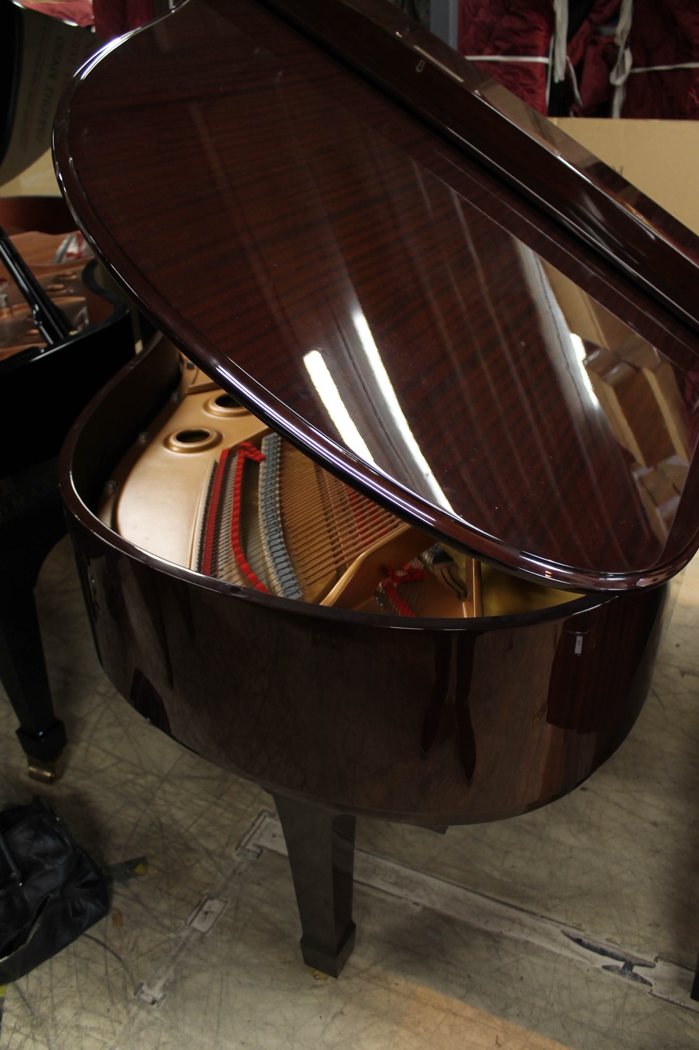 Yamaha (c2002) A 6ft 1in Model C3 grand piano in a bright mahogany case on square tapered legs. - Image 7 of 8