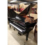 Brodmann (c2008) A 6ft 1in Model 187 grand piano in a bright ebonised case on square tapered