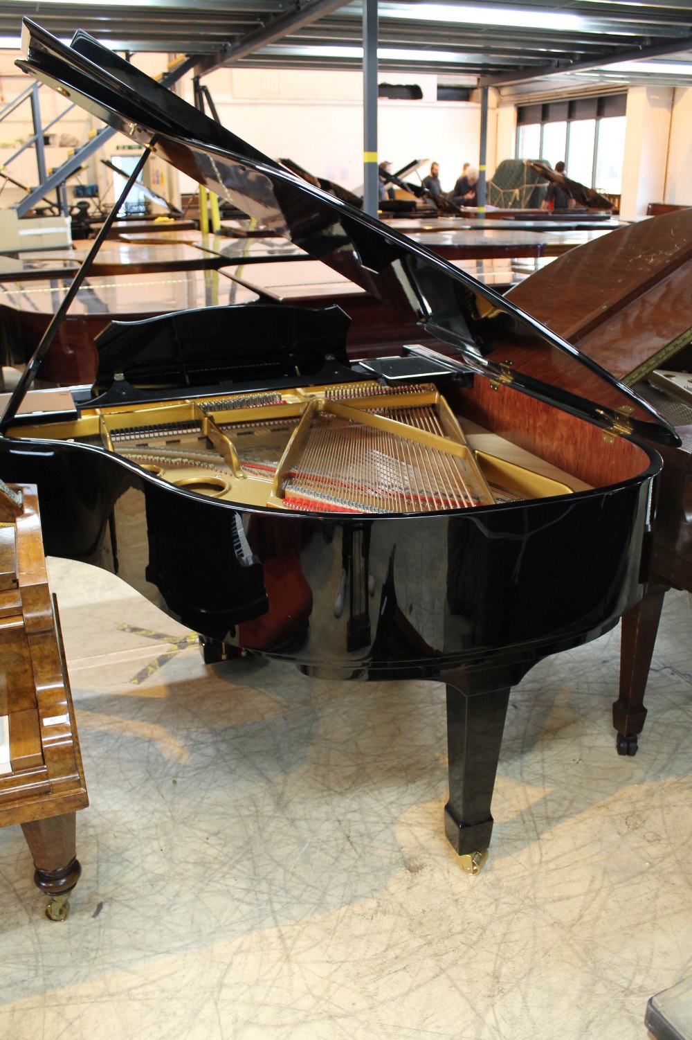 Estonia (c2004) A 5ft 6in Model 168 grand piano in a bright ebonised case on square tapered legs; - Image 7 of 9