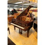 Steinway (c2009) A 6ft 11in Model B grand piano in a bright pommele mahogany case on square