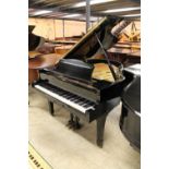 Yamaha (c1984) A 6ft 1in Model C3 grand piano in a bright ebonised case on square tapered legs.