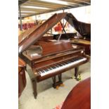 Steinway (c1979) A 5ft 10in Model O grand piano in a bright mahogany case on square tapered legs;