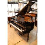 Boston (c2011) A 5ft 2in Model 156 grand piano in a bright ebonised case on square tapered legs.
