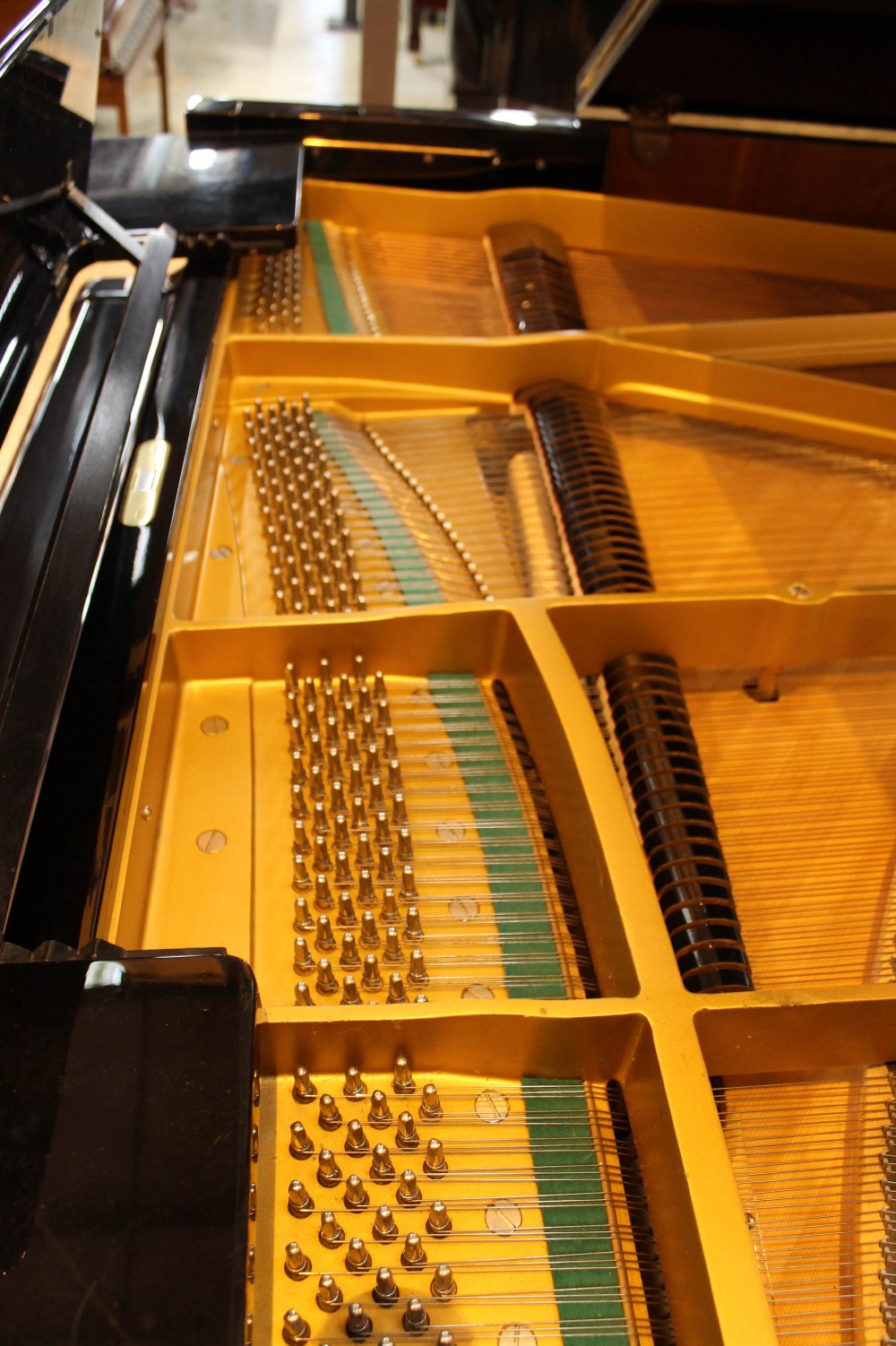 Weinbach (c1991) A 6ft 4in grand piano in a bright ebonised case on square tapered legs. - Image 5 of 8