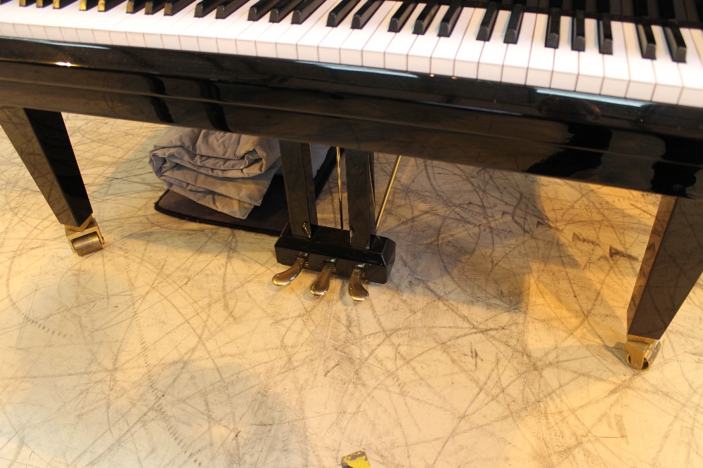 Grotrian Steinweg (c1993) A 6ft 3in Model 192 grand piano in a bright ebonised case on square - Image 3 of 9