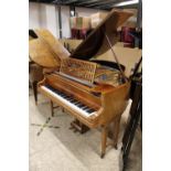 Obermayer (c1900) A 5ft 3in grand piano in a rosewood case on dual square tapered legs.