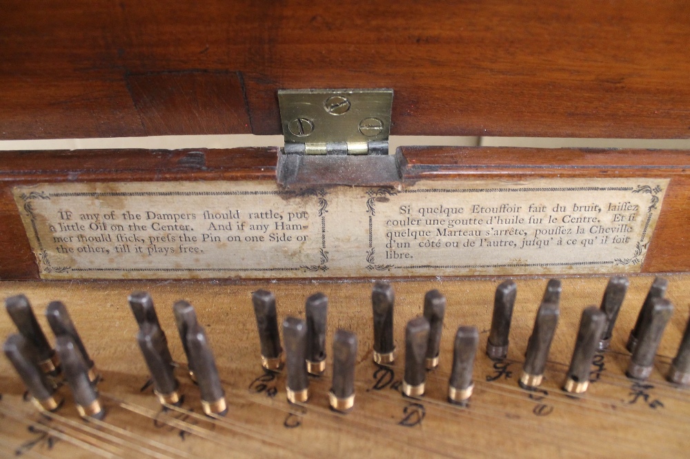 Broadwood (c1787) A square piano in a mahogany case with ebony stringing, - Image 5 of 7