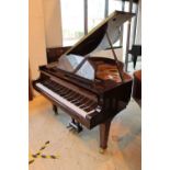 Weber (c2005) A 4ft 11in Model 150 grand piano in a bright walnut case on square tapered legs;