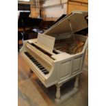Chappell (late 19th century) A 7ft grand piano in a later white painted case,