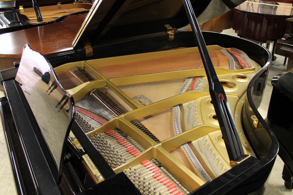 Yamaha (c1984) A 6ft 1in Model C3 grand piano in a bright ebonised case on square tapered legs. - Image 4 of 7