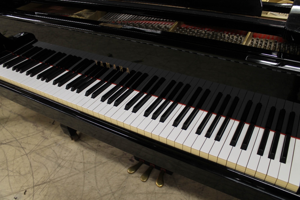 Yamaha (c1984) A 6ft 1in Model C3 grand piano in a bright ebonised case on square tapered legs. - Image 2 of 7