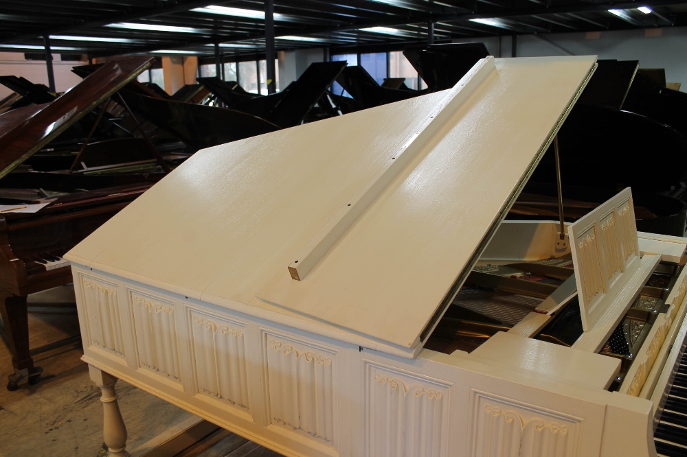 Chappell (late 19th century) A 7ft grand piano in a later white painted case, - Image 6 of 8