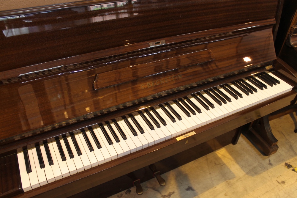 Bechstein (c1979) An upright piano in a modern style bright mahogany case - Image 2 of 4