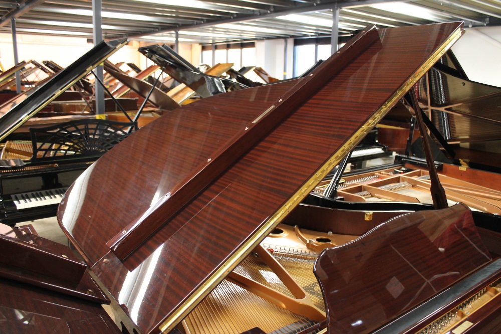 Yamaha (c2002) A 6ft 1in Model C3 grand piano in a bright mahogany case on square tapered legs. - Image 6 of 8