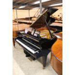 Bechstein (c2002) A 6ft 3in Model M/P192 grand piano in a bright ebonised case on square tapered