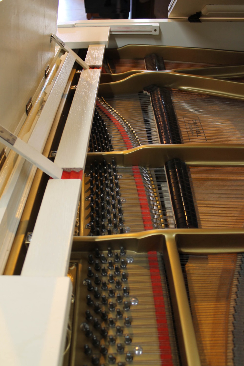 Chappell (late 19th century) A 7ft grand piano in a later white painted case, - Image 5 of 8