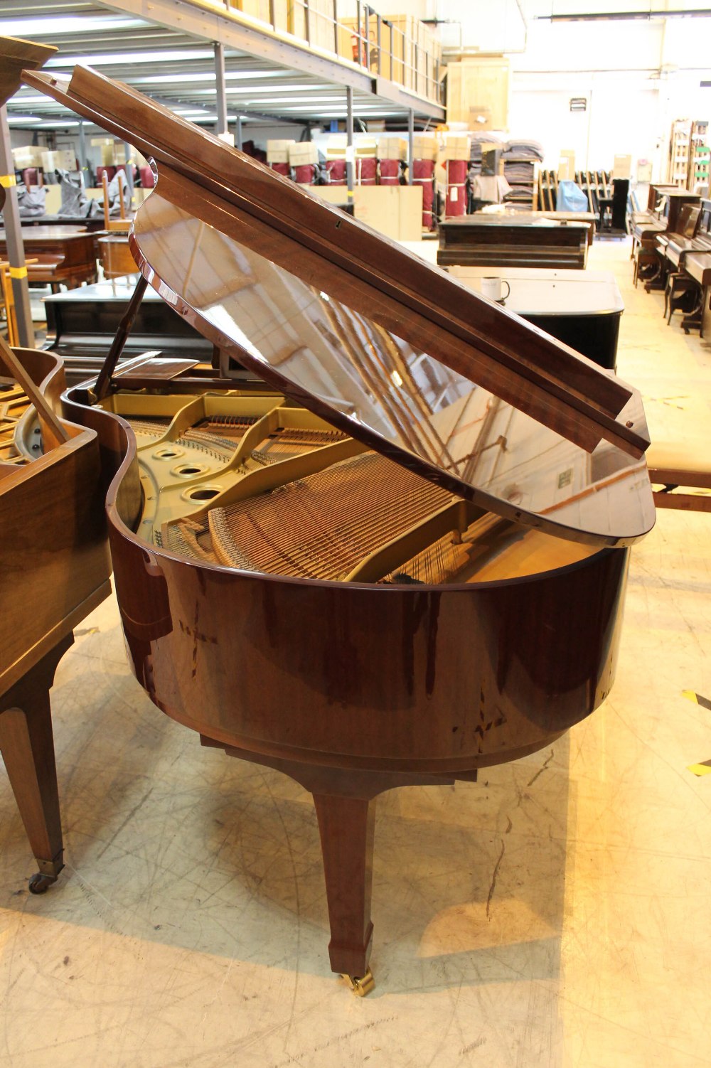 Yamaha (c1989) A 5ft 7in Model G2RE grand piano in a bright mahogany case on square tapered legs; - Image 7 of 9