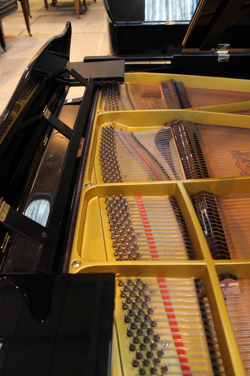 Grotrian Steinweg (c1993) A 6ft 3in Model 192 grand piano in a bright ebonised case on square - Image 5 of 9