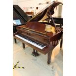 Yamaha (c1986) A 5ft 3in Model G1RE grand piano in a bright mahogany case on square tapered legs;