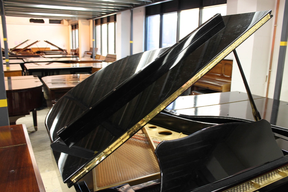 Yamaha (c1984) A 6ft 1in Model C3 grand piano in a bright ebonised case on square tapered legs. - Image 5 of 7