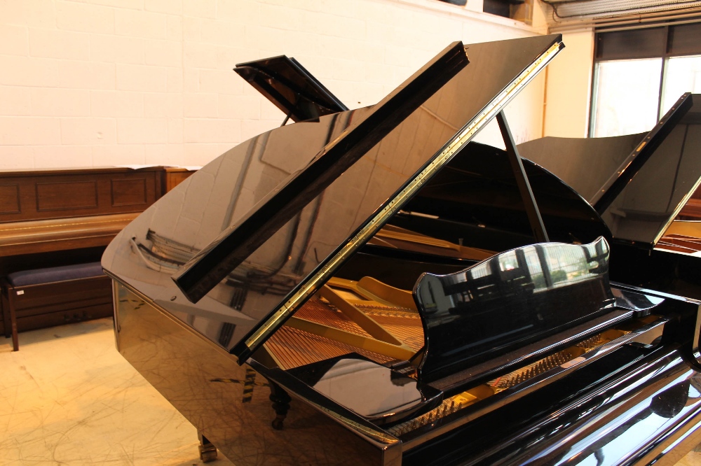 Grotrian Steinweg (c1993) A 6ft 3in Model 192 grand piano in a bright ebonised case on square - Image 6 of 9