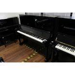 Yamaha (c2010) A Model YU53S upright piano in a bright ebonised case. AMENDMENT Is a Model YUS3S.