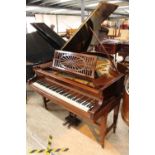 Bechstein (c1923) A 6ft Model A grand piano in a Sheraton style mahogany case on dual square