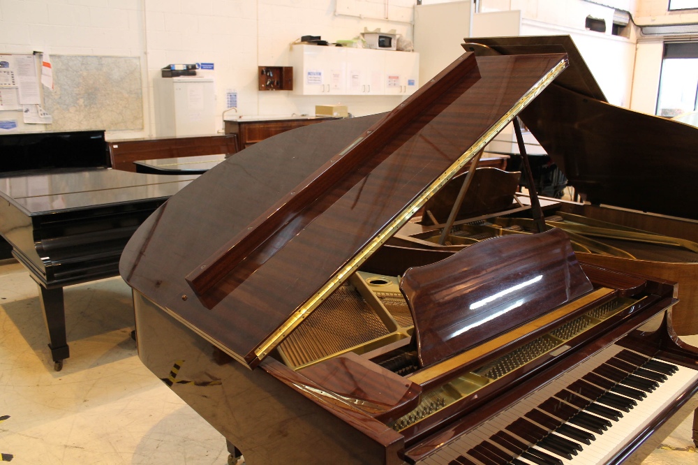 Yamaha (c1989) A 5ft 7in Model G2RE grand piano in a bright mahogany case on square tapered legs; - Image 6 of 9