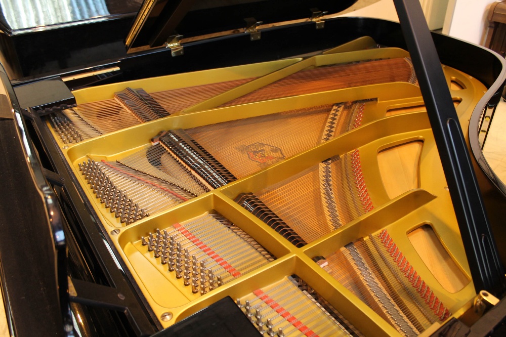 Grotrian Steinweg (c1993) A 6ft 3in Model 192 grand piano in a bright ebonised case on square - Image 4 of 9