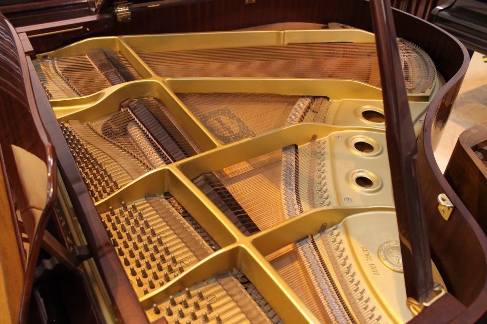 Yamaha (c1989) A 5ft 7in Model G2RE grand piano in a bright mahogany case on square tapered legs; - Image 4 of 9