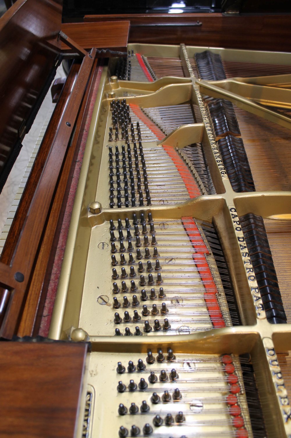 Steinway (c1928) A 7ft 5in grand piano in a French polished rosewood case on square tapered legs. - Image 5 of 8