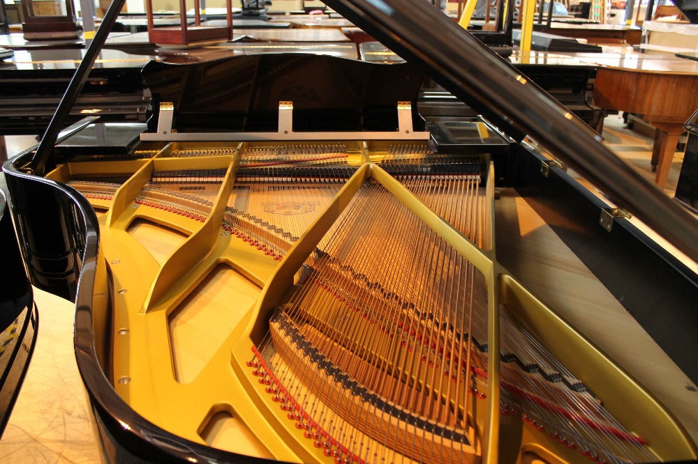 Grotrian Steinweg (c1993) A 6ft 3in Model 192 grand piano in a bright ebonised case on square - Image 8 of 9