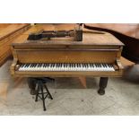 Steinway (c1881) A 6ft 11in 'old style' 85-note Model B grand piano in a rosewood case on turned