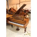 Bechstein A 6ft 7in Model B grand piano in a rosewood case on turned legs.