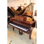 Petrof (c1980s) A 4ft 10in grand piano in a bright mahogany case on square tapered legs;