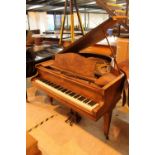 Bechstein London (c1930s) A 4ft 8in grand piano in a figured walnut case on square tapered legs;