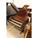 Double manual harpsichord A 7ft 7in double manual harpsichord in a forte piano case,