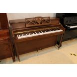 Knight (c1961) A Model K15 upright piano in a spinet style mahogany case. AMENDMENT Is (c1969).