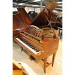 Bechstein (c1900s) A 6ft 7in Model B grand piano in a mahogany case on dual square tapered legs.