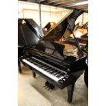 Kawai (c2008) A 5ft 10in Model RX-2 grand piano in a bright ebonised case on square tapered legs.
