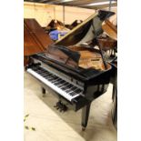 Yamaha (c1998) A 5ft 3in Model GH1 grand piano in a bright ebonised case on square tapered legs;