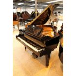 Kawai (c2011) A 5ft 10in Model RX-2 grand piano in a bright ebonised case on square tapered legs.