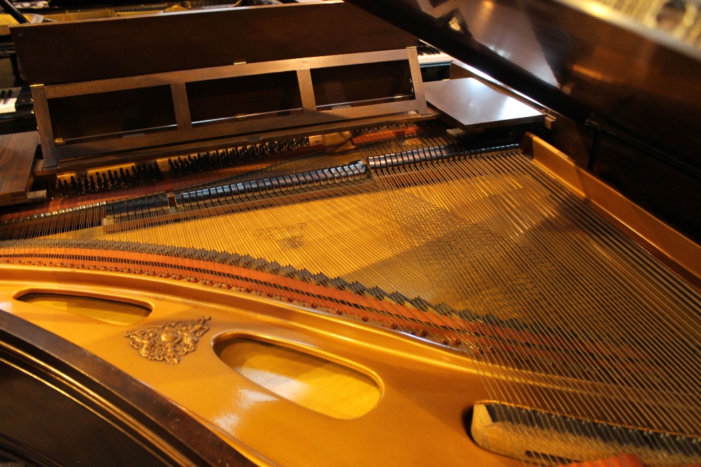 Broadwood & Sons (c1925) A 5ft 7in barless grand piano in an Adams style carved mahogany case, - Image 8 of 9