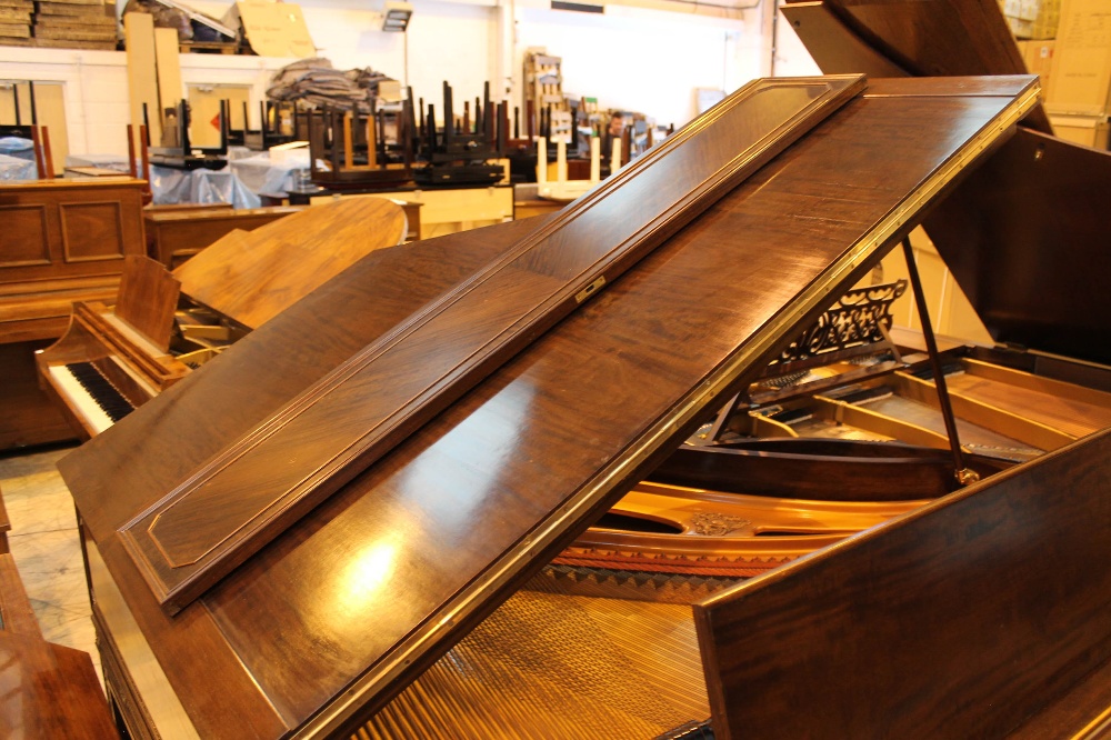 Broadwood & Sons (c1925) A 5ft 7in barless grand piano in an Adams style carved mahogany case, - Image 6 of 9