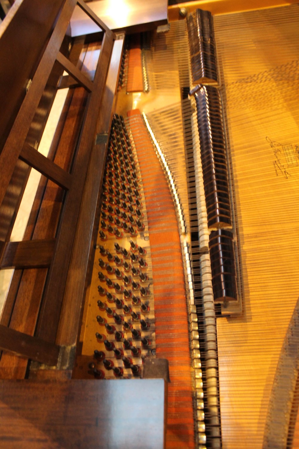 Broadwood & Sons (c1925) A 5ft 7in barless grand piano in an Adams style carved mahogany case, - Image 4 of 9